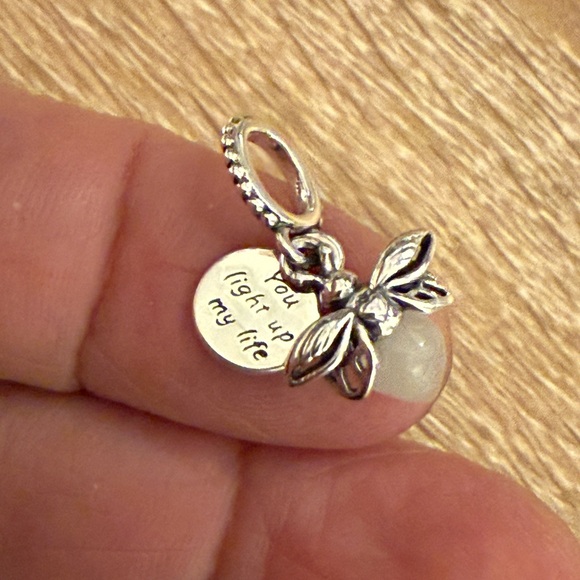 Pandora Silver Charm with White Accent - Picture 4 of 6